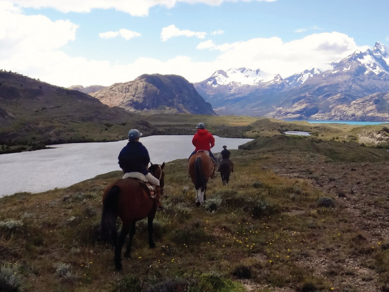 Trout fishing horse riding Patagonia, Argentina